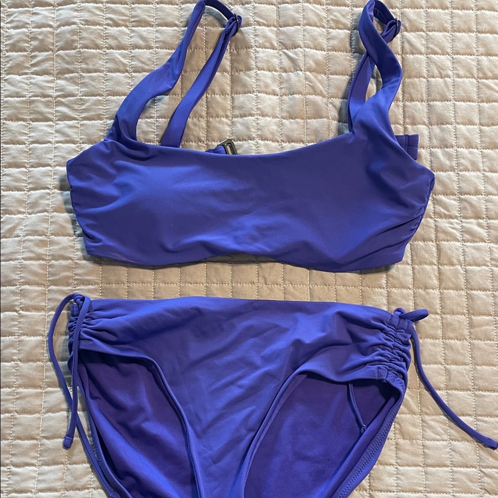 Athleta Royal Purple Two-Piece Bikini Set